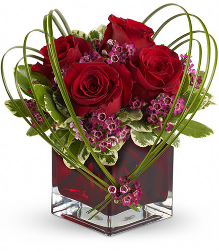 Sweet Thoughts Bouquet with Red Roses